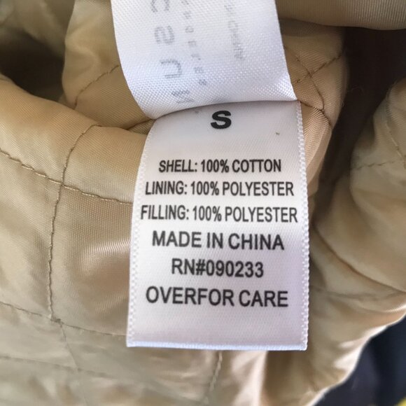 PACSUN ~ MENS SMALL ~ TAN CANVAS FULL ZIP LINED VEST CHORE COAT CARGO - Picture 6 of 7